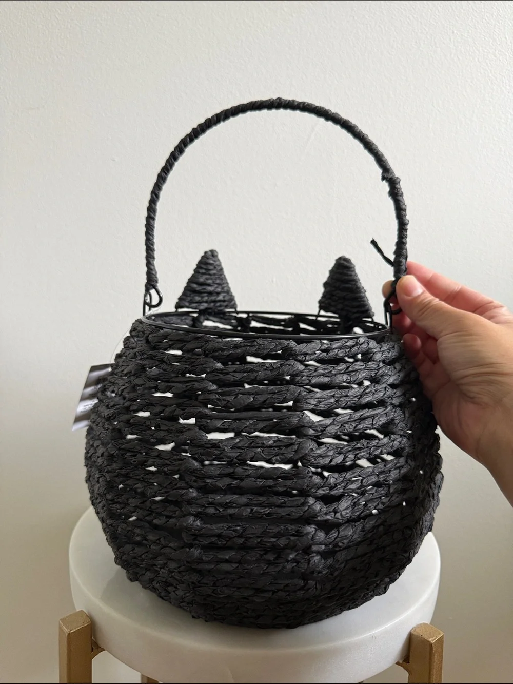 2026 Target Bullseye Playground Black Cat Halloween Woven Storage Basket